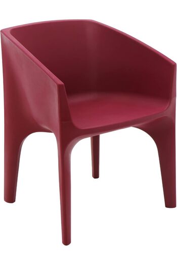 TRAMONTINA Paco ECO Burgundy I'm Green Bio-Based Polyethylene Armchair