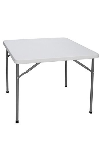 N2Y Simple Foldable Table White 86 x 86 x 74cm