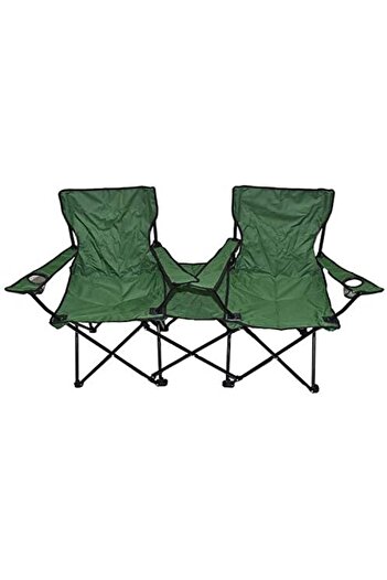 alnawadervillage Foldable Camping Chair with Pockets and Handbag, AL007, Red, Set of 2
