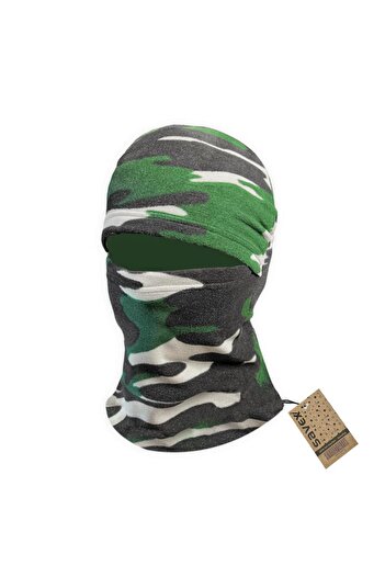 SAVEX Polar Snow Mask Green Camouflage