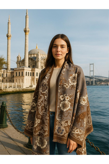 fiore fashion Sky Cashmere Shawl