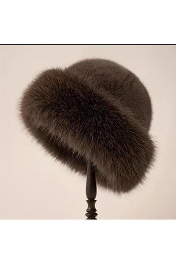 Wearflawless Trend, Viral Brown Russian Kalpak Hat, Russian Kalpak, Fur Kalpak