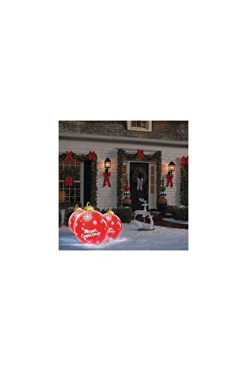 Mercaton Inflatable RGB LED Sphere for Christmas Tree Decoration 60 cm