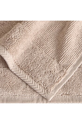 Generic Ribbed 4-Piece Turkish Cotton Fingertip Towel Set - 30x30 cm