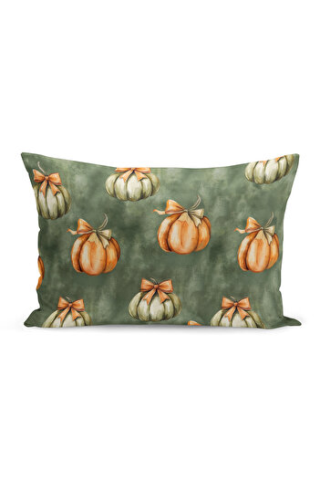 Bertille Home Autumn Plaid Series Double Side Printed Throw Pillow Case (Halloween Autumn Cushion Cover)
