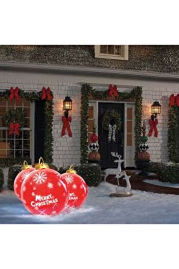 Mercaton Inflatable RGB LED Sphere for Christmas Tree Decoration 60 cm