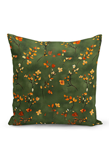 Bertille Home Autumn Plaid Series Double Side Printed Throw Pillow Case (Halloween Autumn Cushion Cover)