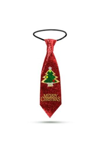 Mercaton Christmas Tie - Glittery - Red - 41 x 11 cm