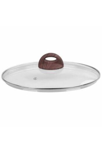 Magic Home Glass lid Yenna, Black Marble Line, 28 cm, MagicHome