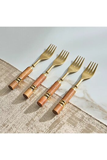 Generic 4-Piece Dessert Fork Set