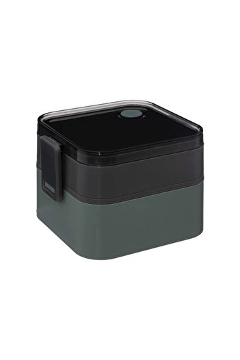 ACE 5Five 2-Compartment Plastic Lunch Box (Assorted colors/designs, 14.2 x 11.6 x 16 cm)