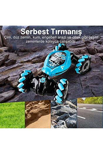 Magicway Bilekten Kontrol El Sensörlü Uzaktan Kumanda Sarjlı Işıklı Sesli 4x4 Drift Atan Akrobat Stunt Araba