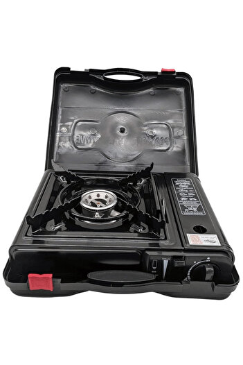 APF ® Gas Burner with Gas Cylinder or Spray for Camping and Outdoor Activities with Transport Case