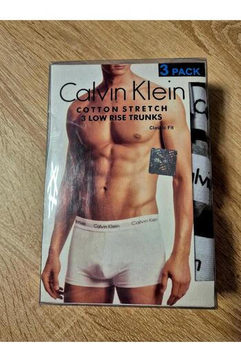 Calvin Klein Cotton blend boxer set - 3 pieces, Black, Light grey, 2XL