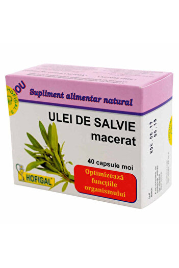 Hofigal Sage Oil 0.5g, 40 Soft Capsules,