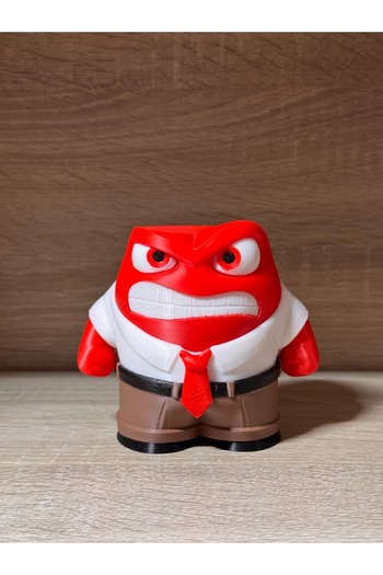glowfit Angry (Anger) Character Reverse Face Movie 3D Figure Made of Healthy Petg Material 11 cm