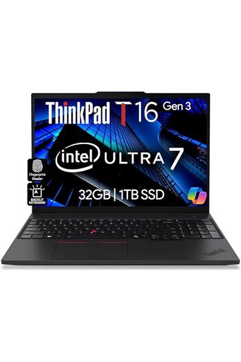 LENOVO ThinkPad T16 Gen 3 Business Laptop 16” FHD+ Display, Intel Ultra 7-155U (Beats i7-1355U), 3