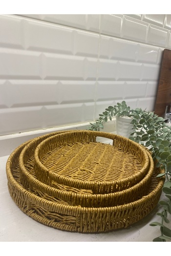 magical dreams Set of 3 Wicker Trays Decorative Tray