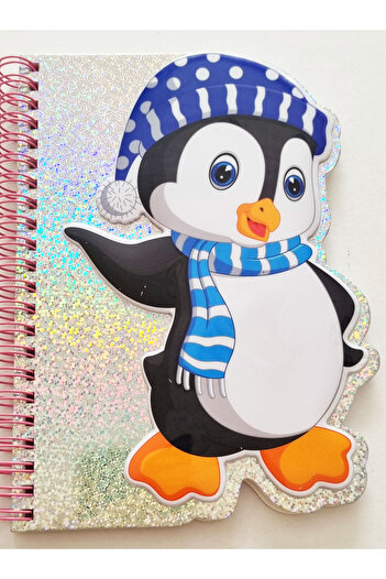Modellino Spiral Shaped Cut 60 Sheets Embossed Sticker Cover Watermark Pages A5 Lined Notebook