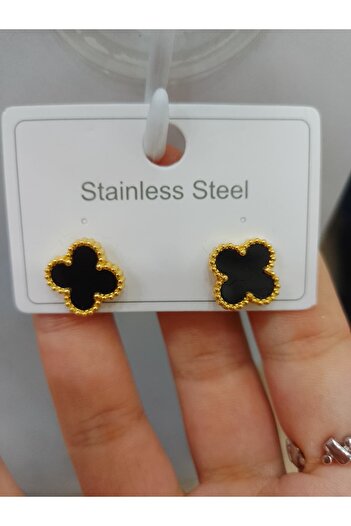 stainless steell yonca küpe