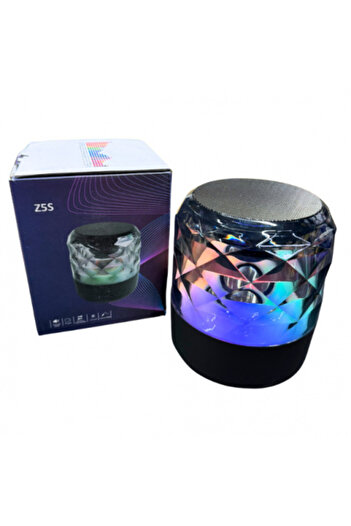 Poro Online Portable Speaker Z 5 S Diamond Look Bluetooth USB FM RGB Lights
