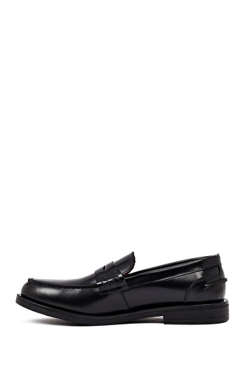 Derimod Men's Black Leather Casual Loafer 25Wfd724622