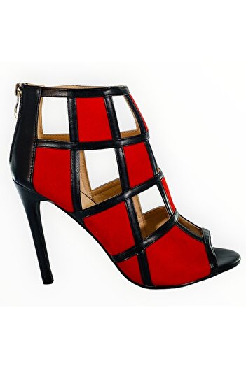 Moov - Women's High Heel Cut-Out Suedette Shoes, Size 39 EU