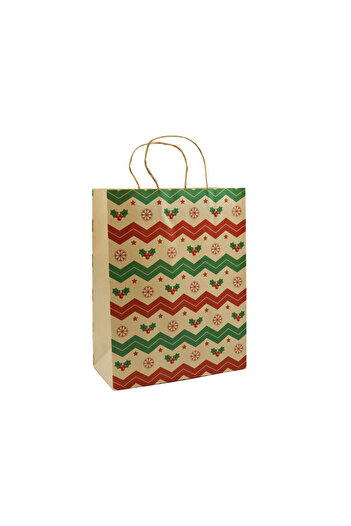 repro design 19x26 Новорічна подарункова сумка з крафт-паперу | M2