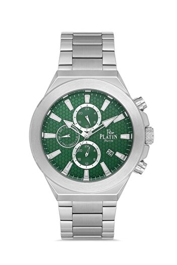 Platin Pierre Pl-1174Ga-A10 Steel Cord Functions Active Men's Wristwatch