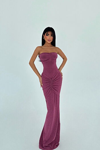 Eyyo Cherry Rot Dianora Strapless Dress Ate-2904