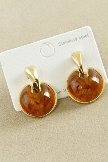 feryal Round Steel Earrings