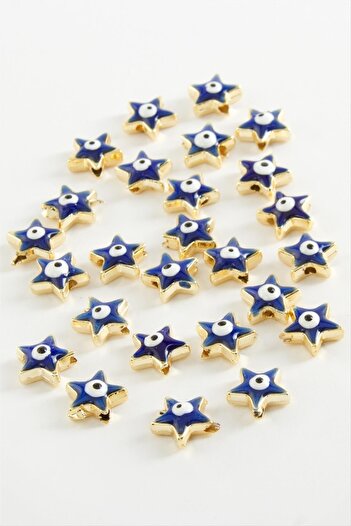 ZERO LAND Msa-Shop Star Enamel Bracelet and Pendant Attachment 1 Piece-Navy Blue