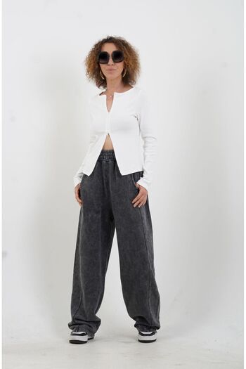 Zelish My Sister Anthracite Washed Effect Balloon Jogger Pants