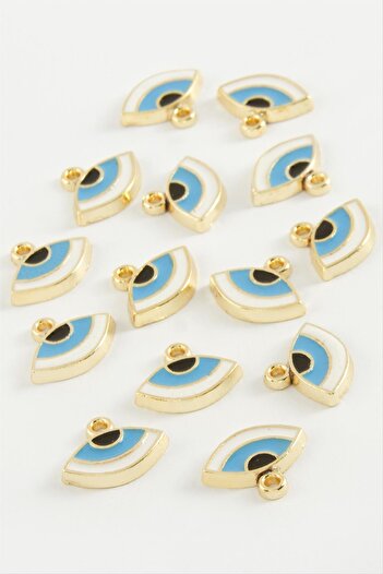 ZERO LAND Hn-Shop Eye Single Handle Enamel Bracelet and Pendant Apparatus 1 Piece-Navy Blue