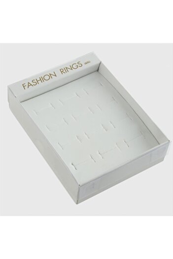ZERO LAND Msa-Shop 12Pcs Sponge Ring Box-White