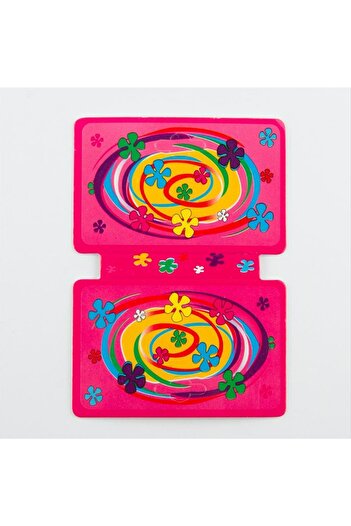 ZERO LAND Hn-Shop Flower Patterned Necklace Card-Pink