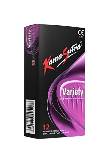 Kamasutra 12-Piece Variety Assorted Dotted Condom Set