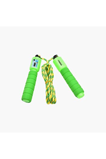 Fitness World Jumping Rope with Jumper Counter, Green