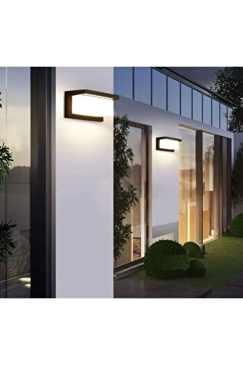 Nerfa Waterproof LED Outdoor Wall Light, 26cm x 13cm, 3000K Warm Yellow Light