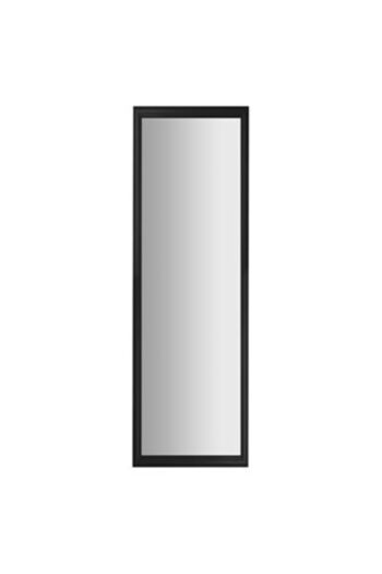 oemco Oglinda din Lemn Negru de Perete 34x124cm