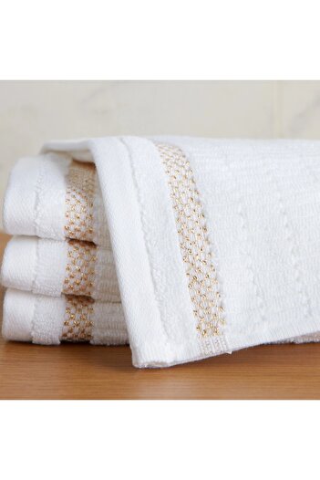 Generic Antigua 600 GSM Turkish Cotton 4-Piece Fingertip Towel Set - 30x30 cm