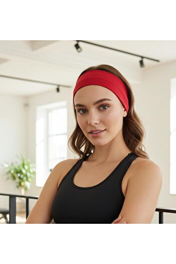 Butikgiz 100% Cotton Combed Stretchy Full Comfort Plain Sports Sweat Headband