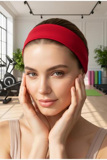 Butikgiz 100% Cotton Combed Stretchy Full Comfort Plain Sports Sweat Headband