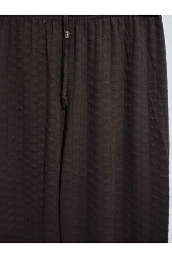 anne moda ankara Winter, Soft Texture, High Waist, Embossed Texture, Solid Color, Comfortable Fit, Knitwear Pants
