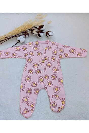 Baby Wings Nayinom Baby Girl 100% Cotton Floral Printed Romper