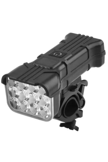 BZRSH Far LED bicicleta, BZRSH, 12 leduri, claxon, 120 decibeli, 5 moduri de iluminare, afisaj baterie