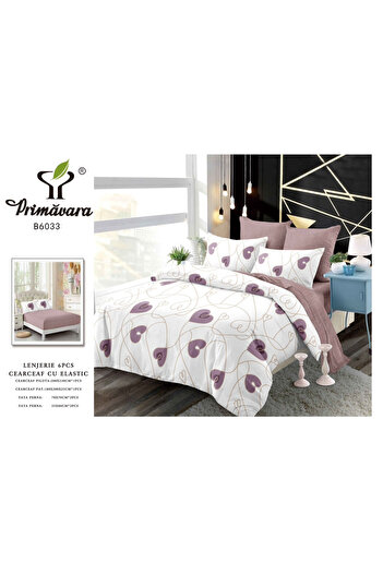 Primavara Double bed linen, FINET, with elastic, 6 pcs