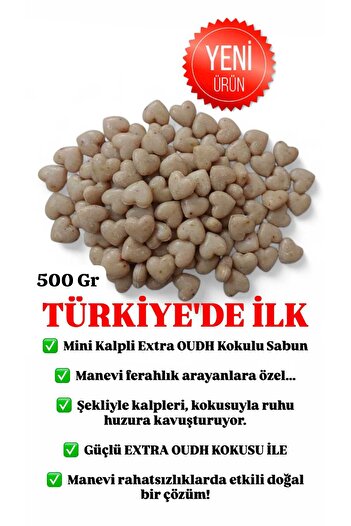 Sabuncu Hacı Mini Heart-Shaped. Decorative Es-Sidre Original Sidr Sidir Soap Natural Spiritual Therapy Oudh Lu Sidr 500 Gr