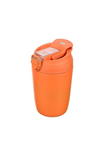 Transformacion Inox Çelik Kahve Bardağı - 350 ml SUS304 Çelik Termos Profesyonel TURUNCU 722131