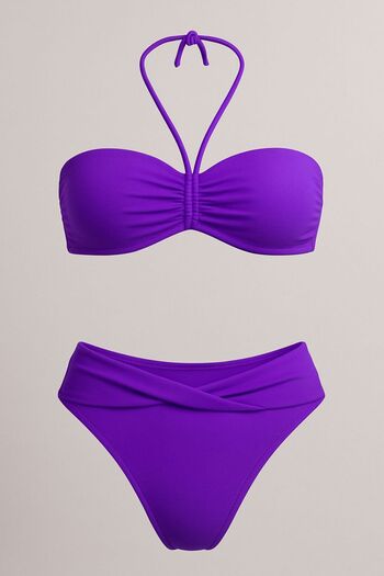 DEEP BEACH Strapless - Twist Bikini Set